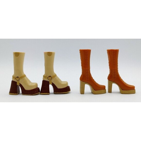 BRATZ DOLL BOOTS Lot of 4 Pairs BOOTS Color Variety - Picture 10 of 12